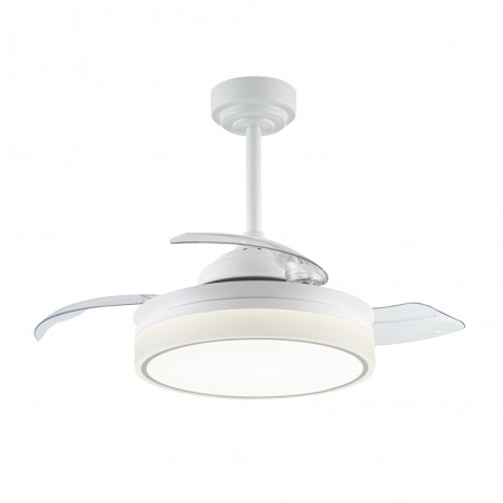 Ventilateur á LED avec pales pliantes Vera Mini CCT Dim (30+10W)