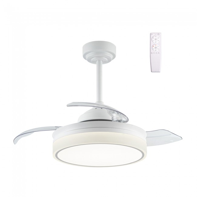 Ventilateur á LED avec pales pliantes Vera Mini CCT Dim (30+10W)