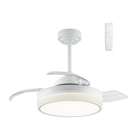 Ventilateur á LED avec pales pliantes Vera Mini CCT Dim (30+10W)