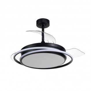 Ventilateur á LED avec pales pliantes Antila CCT Dim (60W)