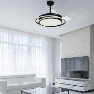 Ventilateur á LED avec pales pliantes Antila CCT Dim (60W)