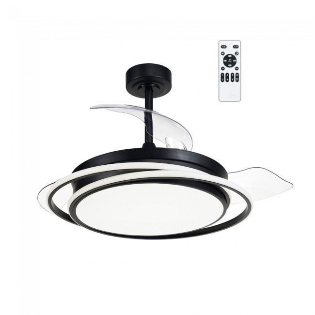 Ventilateur á LED avec pales pliantes Antila CCT Dim (60W)