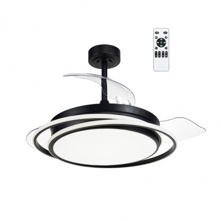 Ventilateur á LED avec pales pliantes Antila CCT Dim (60W)