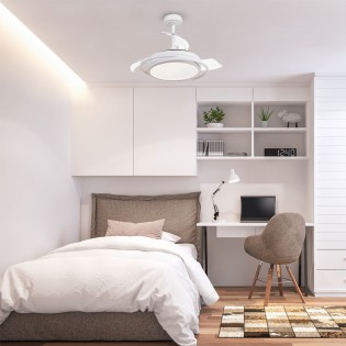 Ventilateur á LED avec pales pliantes Antila Mini CCT (45W)
