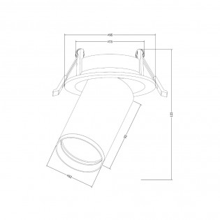 Spot de plafond encastré Focus S II