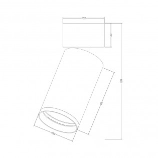 Spot de plafond orientable Focus S II