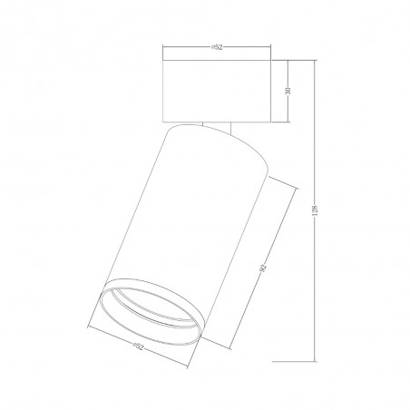 Spot de plafond orientable Focus S II