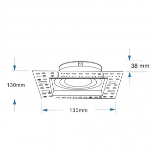 Encastré de plafond Atom