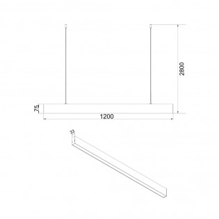 Suspension á LED Basis (40W)