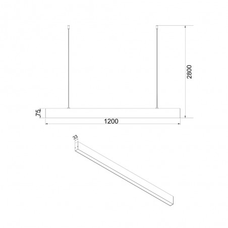 Suspension á LED Basis (40W)