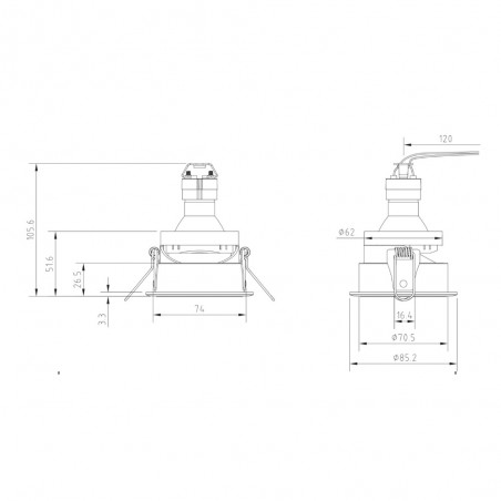 Encastré de plafond Share II