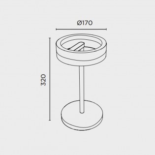 Lampe a poser LED Circular (13W)