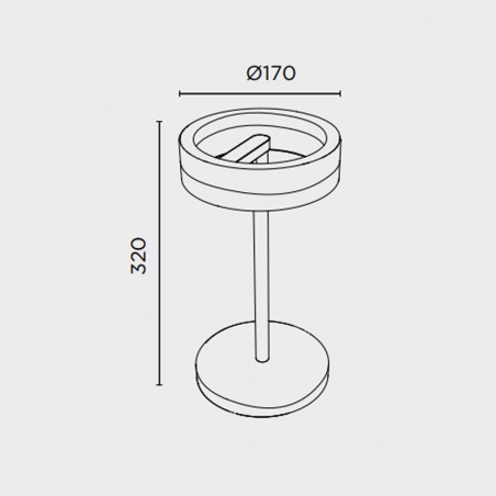 Lampe a poser LED Circular (13W)