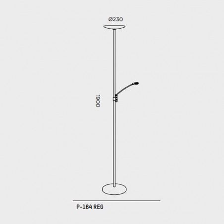 Lampadaire LED Cosmos (38W)