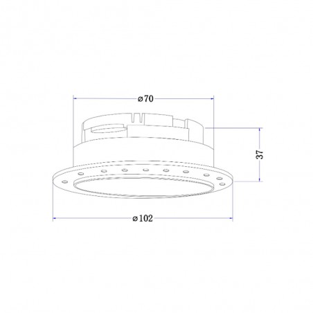 Encastré de plafond Share Rond II