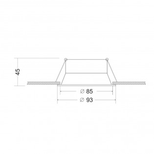 Encastré de plafond Dot Rond