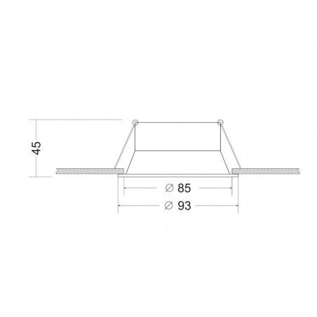 Encastré de plafond Dot Rond
