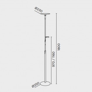 Lampadaire LED Lux (38W)