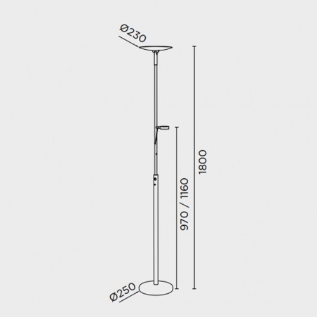 Lampadaire LED Lux (38W)
