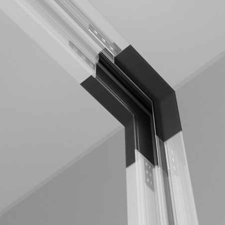 Accessoire d'angle pour rail magnétique encastré Exility