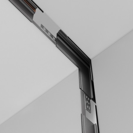 Accessoire d'angle pour rail magnétique encastré Exility