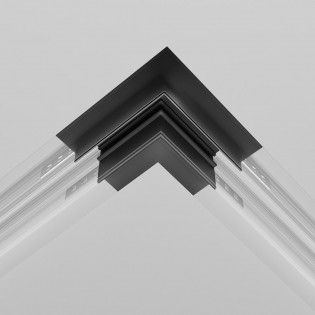 Accessoire d'angle pour le rail magnétique encastré Exility