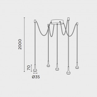 Lampe a suspension LED Mini (15W)