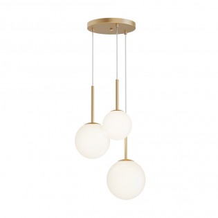 Lampe de suspension Basic Form Or (3 lumieres)