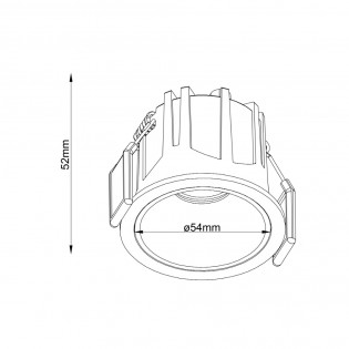 Encastré de plafond Alfa LED Dim (10W)