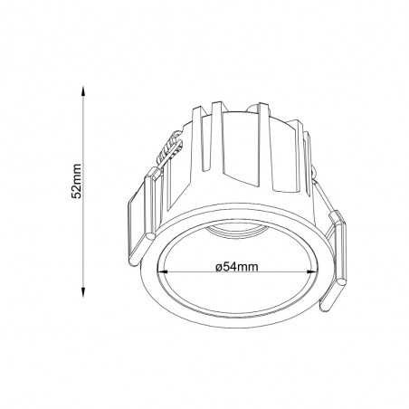 Encastré de plafond Alfa LED Dim (10W)
