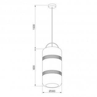 Lampe a suspension natural III