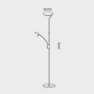 Lampadaire LED Pies (38W)