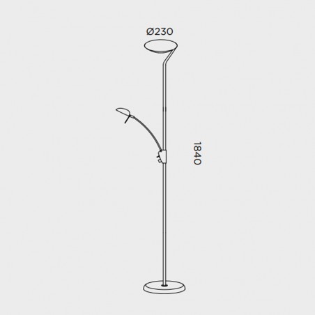Lampadaire LED Pies (38W)