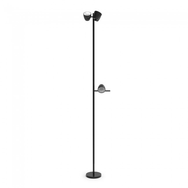 Lampadaire avec lecteur LED Trio (3x8W+8W)