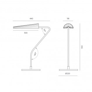 Lampe á poser á LED Bion (5W)