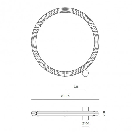 Lampadaire á LED Elli Dimmable (30W)