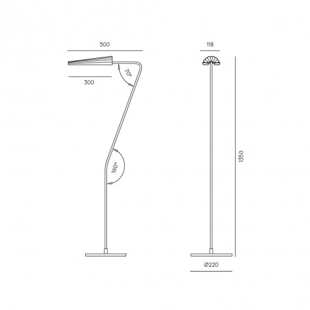 Lampadaire á LED Bion (5W)