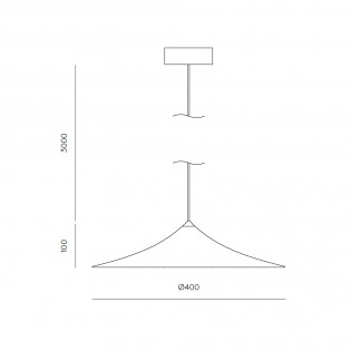 Suspension á LED Hat II (9W)