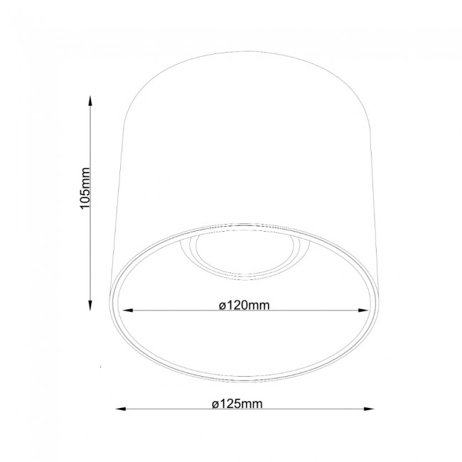 Spot de plafond Alfa LED Dim (25W)