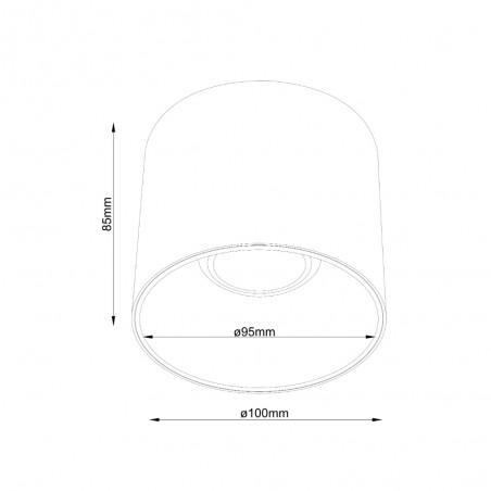 Spot de plafond Alfa LED (15W)