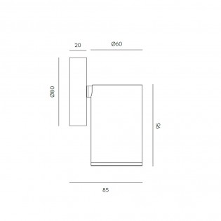 Spot de plafond regable á LED Noon (5W)