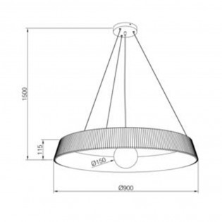 Lámpe a suspension Acustic