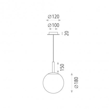 Lampe a suspension Parma