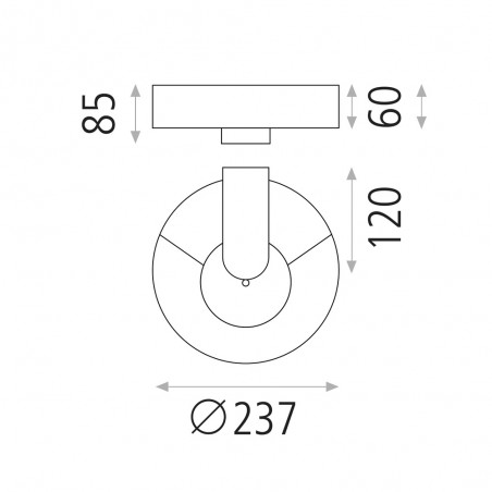 Applique d'extérieur Led Gloss (5W)