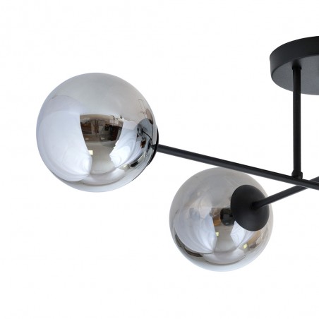 Plafonnier Nicolo Graphite (4 lumieres)