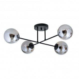 Plafonnier Nicolo Graphite (4 lumieres)