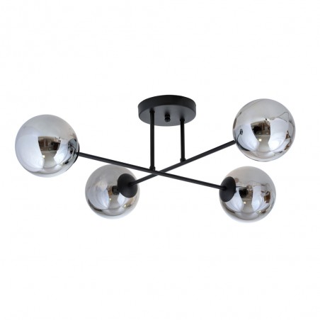 Plafonnier Nicolo Graphite (4 lumieres)