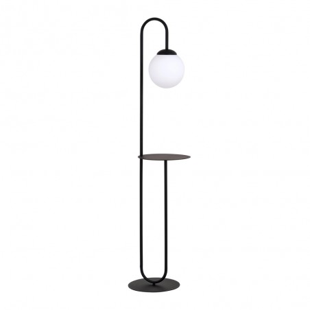 Lampadaire avec table Alcare Noir