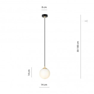 Lampe de suspension Gala Noir