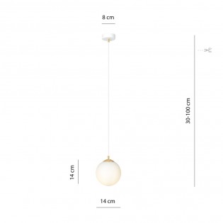 Lampe de suspension Gala Blanc